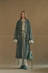 MUTEDANCE long wool jacket MD23FW02 blue gray PM96
